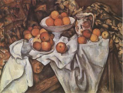 Paul Cezanne Still Life with Apples and Oranges (mk09) oil painting image